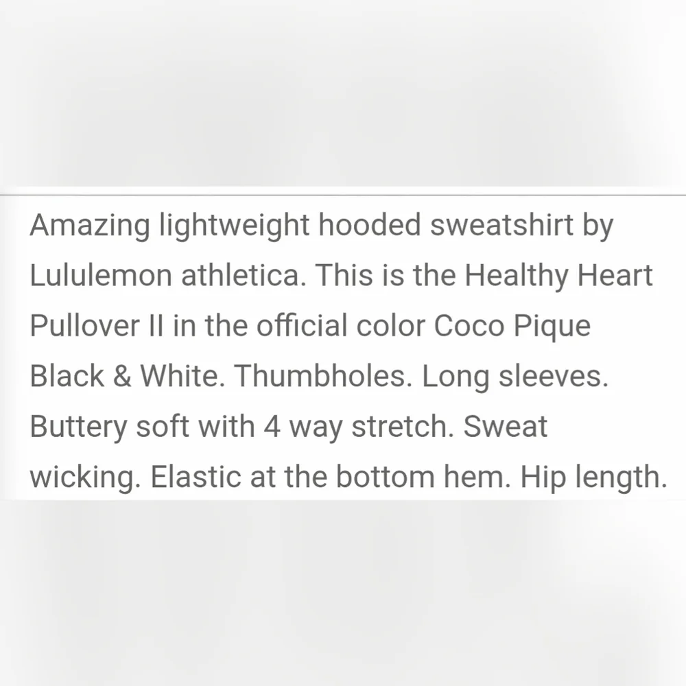 Lululemon Athletica Healthy Heart Pullover II Hoodie- In Coco Pique